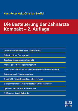 E-Book (pdf) Die Besteuerung der Zahnärzte Kompakt von Hans-Peter Held, Christian Stoffel