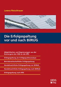 E-Book (pdf) Die Erfolgsspaltung vor und nach BilRUG von Lorenz Fleischhauer