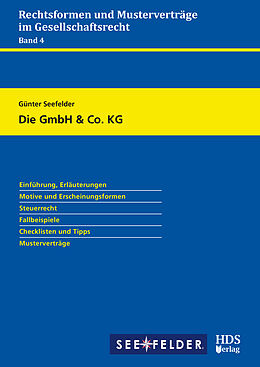 Kartonierter Einband Die GmbH &amp; Co. KG von Günter Seefelder