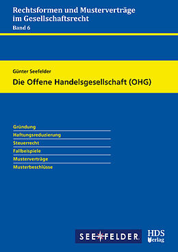 Kartonierter Einband Die Offene Handelsgesellschaft (OHG) von Günter Seefelder