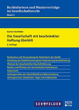 E-Book (pdf) Die Gesellschaft mit beschränkter Haftung (GmbH) von Günter Seefelder