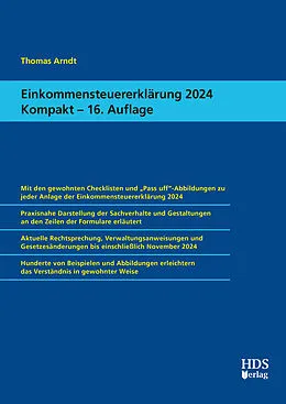 E-Book (pdf) Einkommensteuererklärung 2024 Kompakt von Thomas Arndt