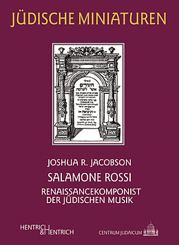 Kartonierter Einband (Kt) Salamone Rossi von Joshua R. Jacobson