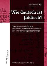 Kartonierter Einband (Kt) Wie deutsch ist Jiddisch? von 