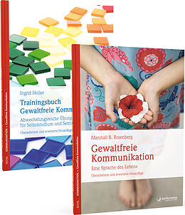 Couverture cartonnée Basispaket Gewaltfreie Kommunikation - Grundlagen + Training de Marshall B. Rosenberg, Ingrid Holler