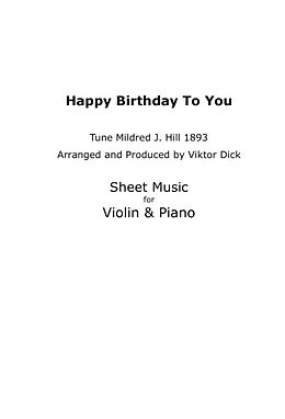 E-Book (epub) Happy Birthday to You - Tune Mildred J. Hill 1893 von Viktor Dick