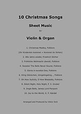 eBook (epub) 10 Christmas Songs (Violin &amp; Organ) de Viktor Dick