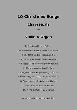 E-Book (epub) 10 Christmas Songs (Violin &amp; Organ) von Viktor Dick