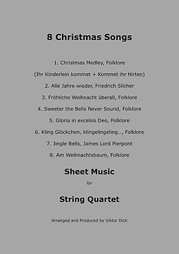 eBook (epub) 8 Christmas Songs (String Quartet) de Viktor Dick