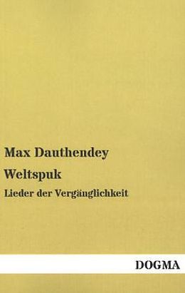 Kartonierter Einband Weltspuk von Max Dauthendey