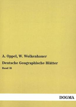 Kartonierter Einband Deutsche Geographische Blätter von 