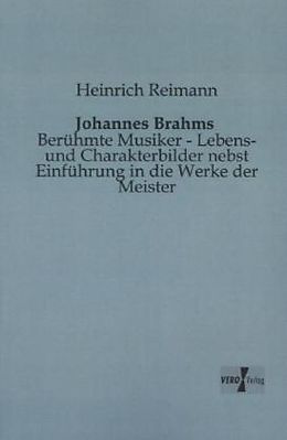 Kartonierter Einband Johannes Brahms von Heinrich Reimann