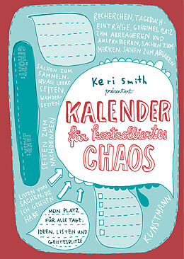 Kartonierter Einband Kalender für kontrolliertes Chaos von Keri Smith