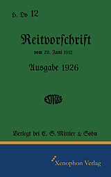Kartonierter Einband H. Dv. 12 - Reitvorschrift Ausgabe 1926 von 
