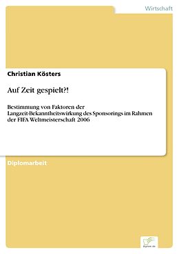 E-Book (pdf) Auf Zeit gespielt?! von Christian Kösters