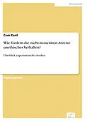 E-Book (pdf) Wie fördern die nicht-monetären Anreize unethisches Verhalten? von Cem Kent