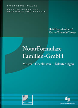 Fester Einband NotarFormulare Familien-GmbH von 