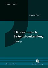 E-Book (pdf) Elektronische Präsenzbeurkundung - eBroschüre (PDF) von Andreas Panz