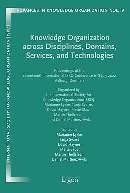 eBook (pdf) Knowledge Organization across Disciplines, Domains, Services and Technologies de 