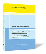 Kartonierter Einband Marktverhalten und Performance von Wohnungsunternehmen von Andreas Filser, Heinz Rehkugler