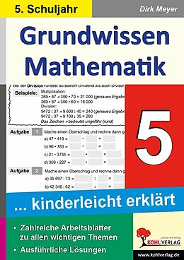 E-Book (pdf) Grundwissen Mathematik / Klasse 5 von Dirk Meyer