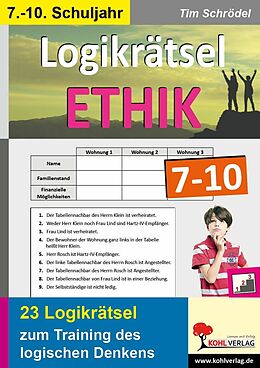 E-Book (pdf) Logikrätsel Ethik 7-10 von Tim Schrödel