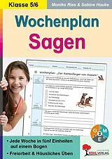 PDF Wochenplan Sagen / Klasse 5-6 von Sabine Hauke