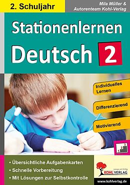 E-Book (pdf) Stationenlernen Deutsch / Klasse 2 von Mila Müller, Autorenteam Kohl-Verlag
