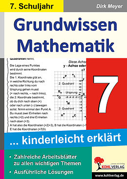 Kartonierter Einband Grundwissen Mathematik / Klasse 7 von Dirk Meyer
