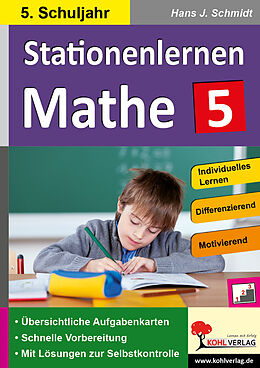 Kartonierter Einband Stationenlernen Mathe / Klasse 5 von Hans-J. Schmidt