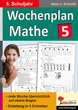 Kartonierter Einband Wochenplan Mathe / Klasse 5 von Hans-J. Schmidt
