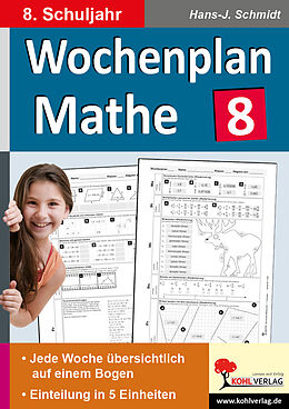 Kartonierter Einband Wochenplan Mathe / Klasse 8 von Hans-J. Schmidt