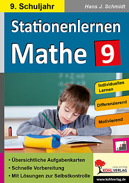 Kartonierter Einband Stationenlernen Mathe / Klasse 9 von Hans-J. Schmidt