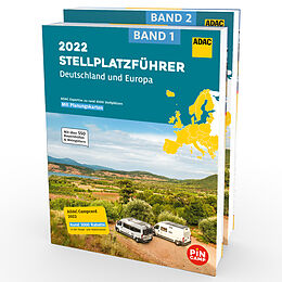 Kartonierter Einband ADAC Stellplatzführer 2022 Deutschland und Europa von 