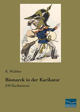 Kartonierter Einband Bismarck in der Karikatur von 