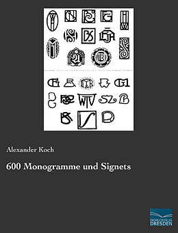 Kartonierter Einband 600 Monogramme und Signets von 