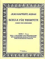 Jean Baptiste Arban Notenblätter Schule Band 1-3 plus Teil 4 (Die Kunst der Phrasierung)