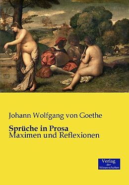 Kartonierter Einband Sprüche in Prosa von Johann Wolfgang von Goethe