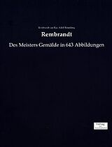 Kartonierter Einband Rembrandt von Rembrandt van Rijn, Adolf Rosenberg