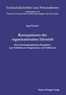Kartonierter Einband Konzeptionen der organisationalen Identität von Inga Krumm