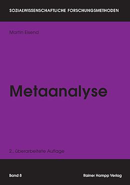Kartonierter Einband Metaanalyse von Martin Eisend