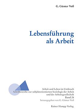 Kartonierter Einband Lebensführung als Arbeit von G. Günter Voß