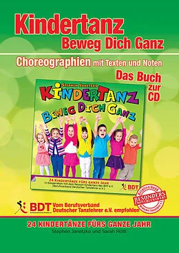 E-Book (pdf) KINDERTANZ - beweg dich ganz! 24 Kindertänze fürs ganze Jahr (innen komplett in Farbe) von Stephen Janetzko, Sarah Hößl