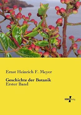 Kartonierter Einband Geschichte der Botanik von Ernst Heinrich F. Meyer