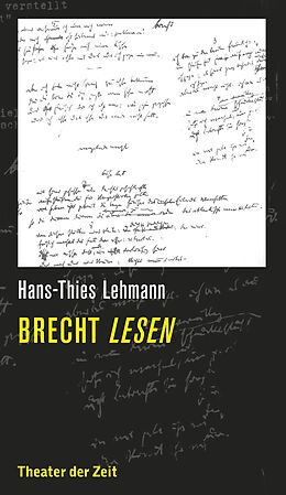 Kartonierter Einband Brecht lesen von Hans-Thies Lehmann