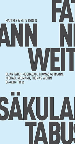 Paperback Säkulare Tabus von Michael Neumann, Thomas Gutmann, Thomas Weitin