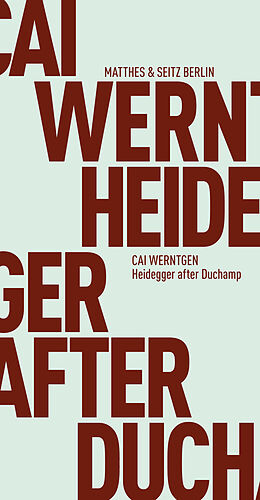 Paperback Heidegger after Duchamp von Cai Werntgen