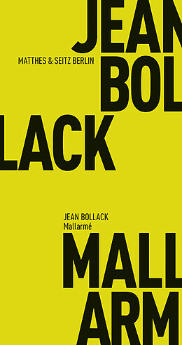 Paperback Mallarmé von Jean Bollack