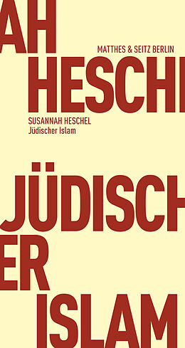 Kartonierter Einband Jüdischer Islam von Susannah Heschel