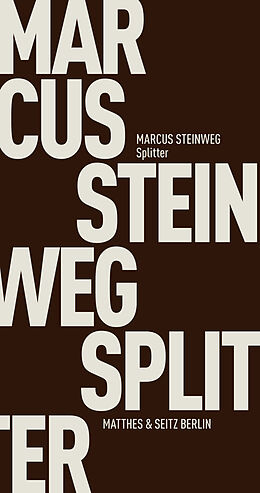 Kartonierter Einband Splitter von Marcus Steinweg